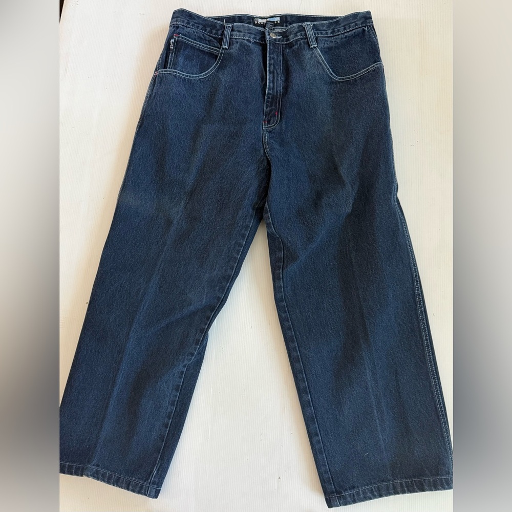Southpole Men's 38 Baggy Blue‎ Jeans RN82628 Wide Loose Y2K Size 38x30